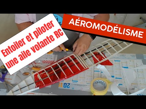 Building an RC plane from a plan, episode 2: the Venice flying wing, FMT plan, covering and flight