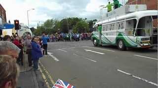 preview picture of video 'Bishop Auckland Olympic Torch Relay (arrival)'