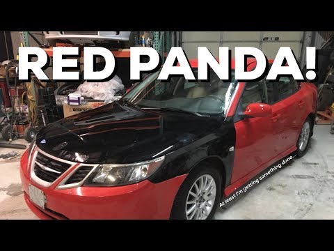 Salvage Saab gets its face back! - Replacing wrecked front end with Junkyard parts!