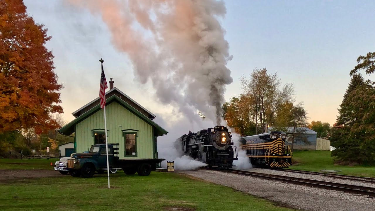 Riding FIRST CLASS on the Fall Colors Steam Special with NICKEL PLATE ROAD #765