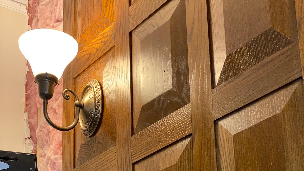 Built this incredible zoom background raised panel wall for my office