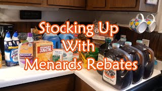 Stocking Up With Menards Rebates