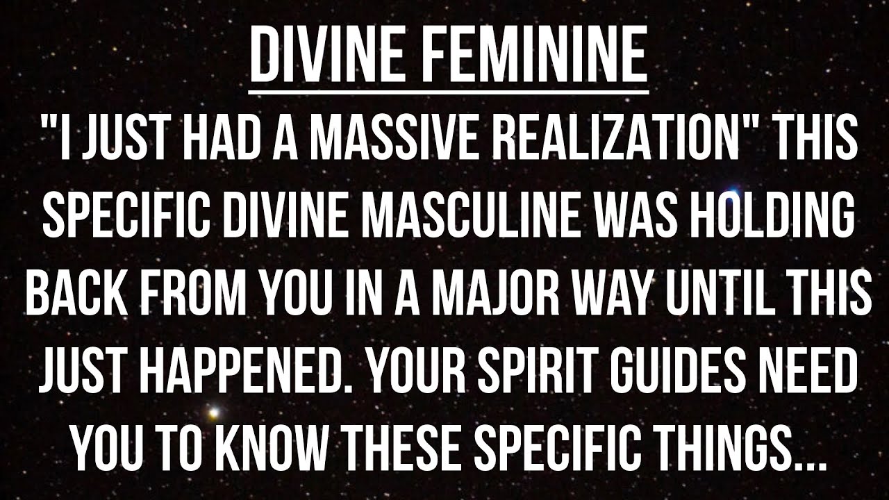 This Divine Masculine Has Been Holding Back From You Until This Just Happened...