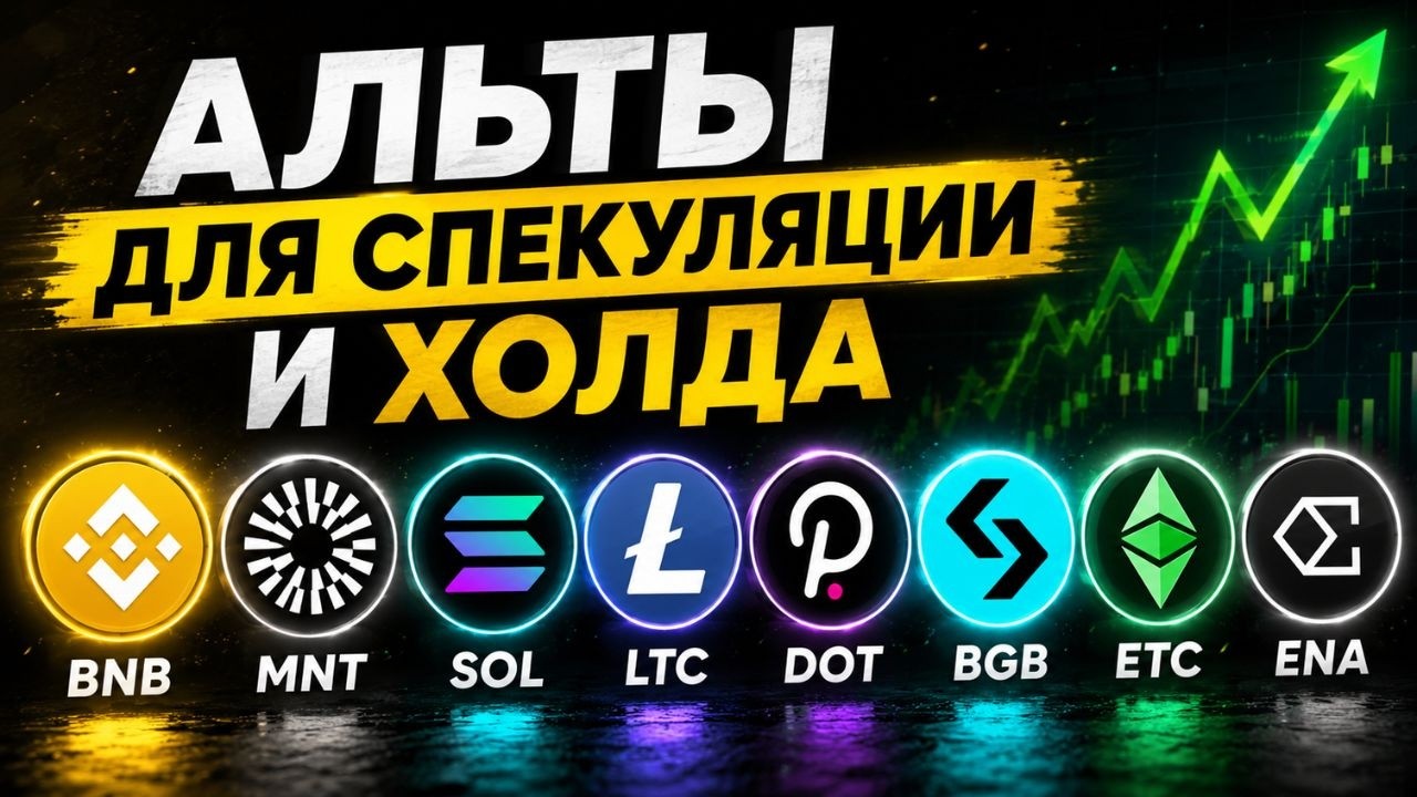 АЛЬТКОИНЫ В LONG! СПЕКУЛЯЦИЯ И ДОЛГОСРОЧНОЕ НАКОПЛЕНИЙ!