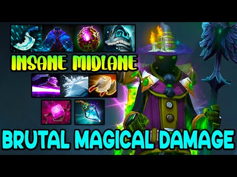 BRUTAL MAGICAL DAMAGE [ Rubick ] INSANE MIDLANE - AGGRESSIVE PLAY - DOTA 2 GAMEPLAY