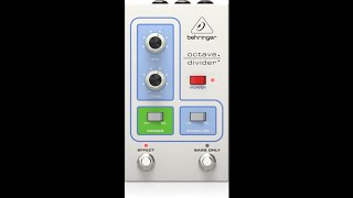 Video thumbnail for Behringer announces Octave Divider analog effects pedal by MusicGearz