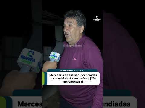 Homem que teve casa, bar e carro incendi@dos pede ajuda em Carnaubal Ceará. Imagens direto do local: