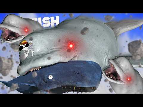 วาฬขาวคลั่ง vs ลาบูน! ศึกวาฬเดือดล่าโหดจนโขดหินทะลาย? | Fish Feed and Grow #176