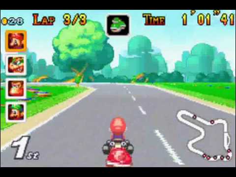 mario kart super circuit gba sp