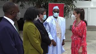 S.M. la Reina preside el acto de inauguración de la nueva sede del Instituto Cervantes en Dakar (Senegal).