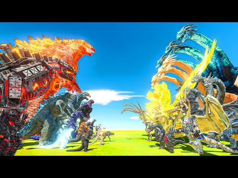 All Godzilla VS All King Ghidorah Power Level