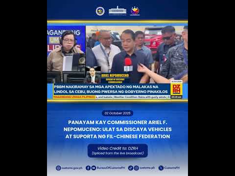Panayam kay Commissioner Nepomuceno: Discaya vehicles, Suporta ng Fil-Chinese Federation