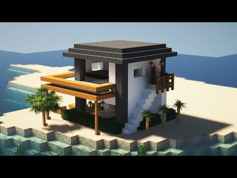 How To Build The Best Exotic Beach House - Minecraft RTX