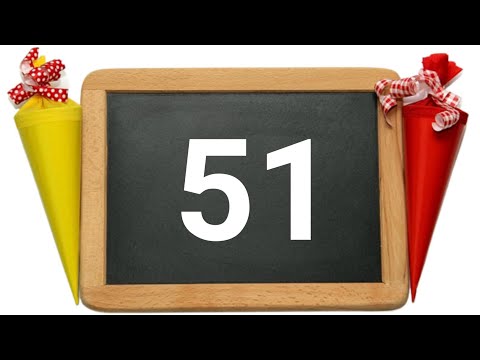 51 to 60, Counting fiftyone to sixty, how to write number, 51 to 60 Number, easy learning, P-124