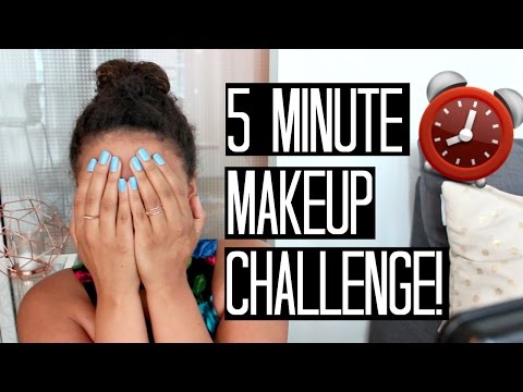 5 Minute Makeup Challenge! Pink Shadow and Lips! | samantha jane Video