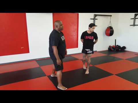 Pummel drill used for street self defense