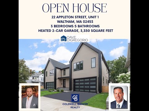 22 Appleton Street, Unit 1 Waltham, MA 02453  #openhousewaltham #Coldwellbanker #walthamrealtor