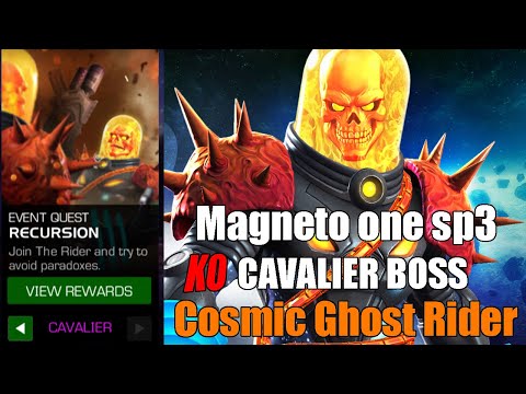 Magneto MVP champ destroyed Cosmic Ghost Rider - Cavalier difficulty