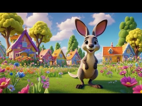 El Canguro Que Plantó Flores | Canción Infantil y Rima Divertida para Niños, Aprendizaje