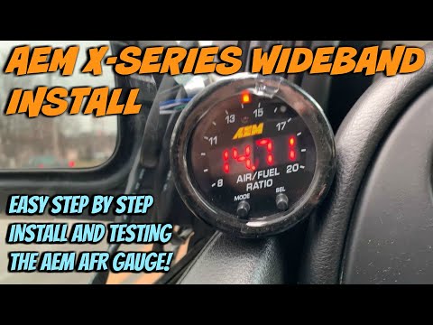 How To Install An AEM X-Series Air/Fuel Sensor Gauge (WideBand UEGO Gauge)
