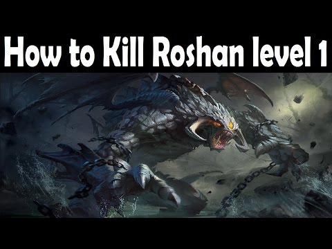 How to kill Roshan level 1 (Patch 6.83)