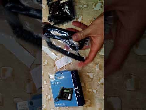 Fiksuotas telefonas Alcatel T76 Juodas video