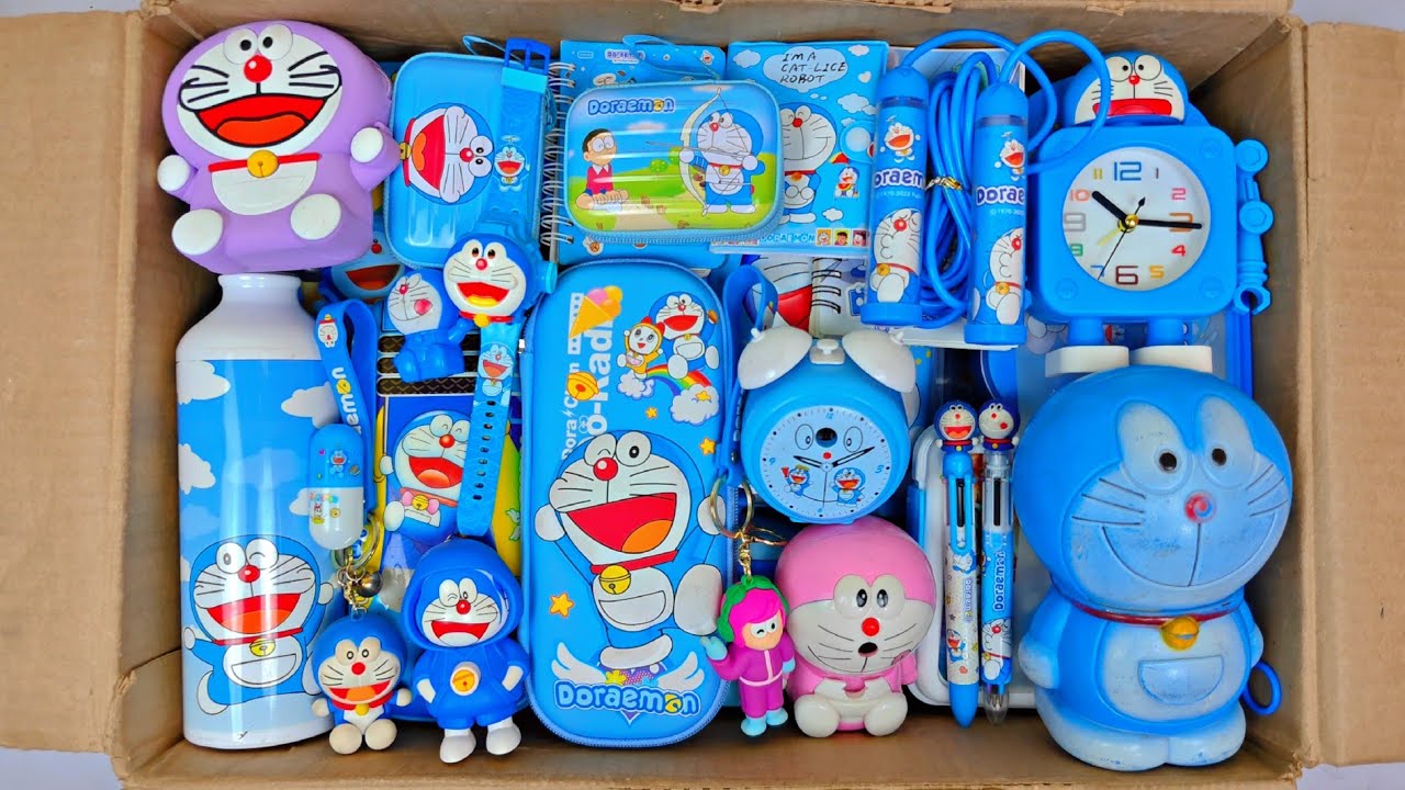 doraemon toys & stationery - doraemon pencil case, multicolour ballpen, eraser, sharpener, rc plane