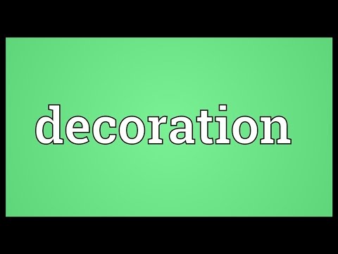 decoration意思