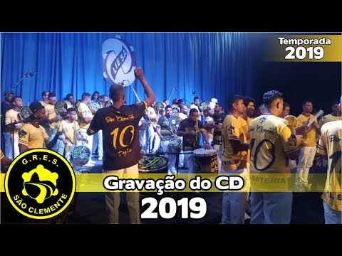 Bateria São Clemente 2019 - Gravação do CD dos sambas-enredo
