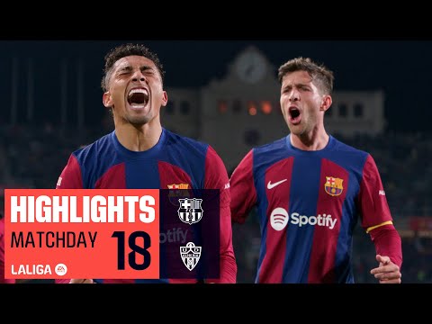 Resumen de Barcelona vs Almería Matchday 18