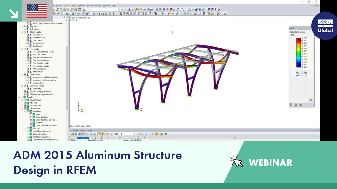 Webinar: ADM 2015 Aluminum Structure Design in RFEM