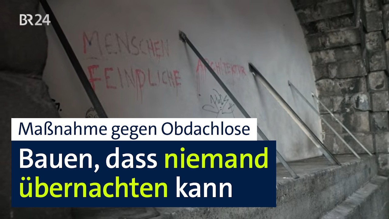 Defensive Architektur: Bauen, dass niemand dort übernachten kann | Abendschau | BR24