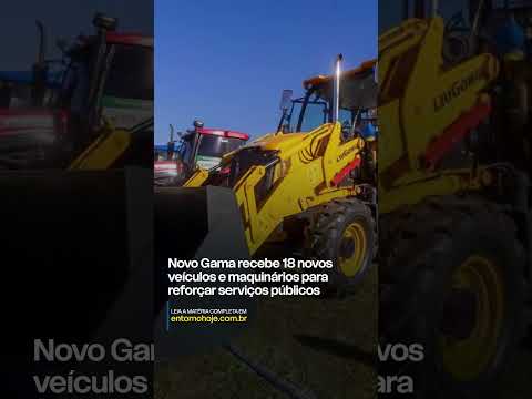 Novo Gama recebe 18 novos veículos e maquinários para reforçar serviços públicos