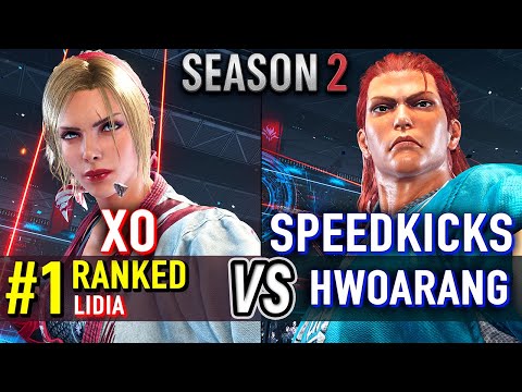 T8 🔥 XO (#1 Ranked Lidia) vs SPEEDKICKS (Hwoarang) 🔥 Tekken 8 High Level Gameplay