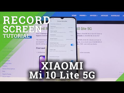 How to Record Screen on XIAOMI Mi 10 Lite 5G – Screen Recording