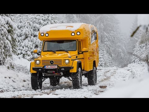 Mercedes G Expeditionsmobil mit Portalachsen im Test