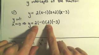 X-Intercepts and Y-Intercepts of a Functions and Finding Them! Example 1