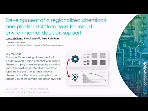 SETAC Europe 2021: Development of a regionalized chemicals & plastics LCI database