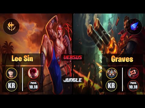 Tarzan LEE SIN (Jungle) [Conqueror] VS GRAVES - Challenger KR Patch 10.18
