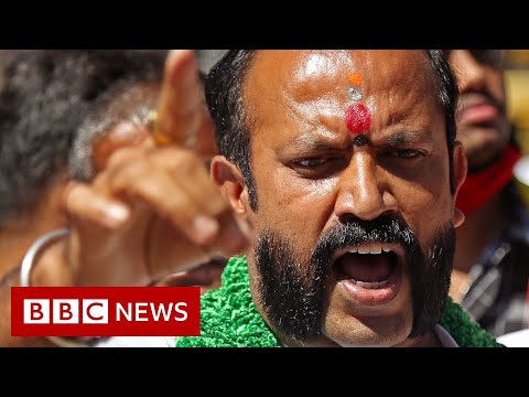 印度農民抗議變成暴力 - BBC新聞 (India farmers protest turn violent - BBC News)