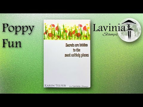 Poppy Fun by Karen Telfer - A Lavinia Stamps Tutorial