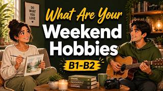 Talk About Your Favorite Hobbies on the Weekend | Real English Conversation