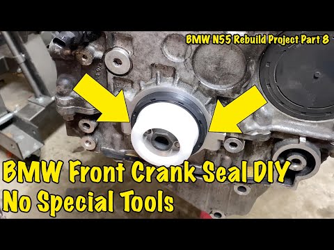 Front Crankshaft Seal DIY (No Special Tools) - BMW N55 Engine Rebuild Project Part 8