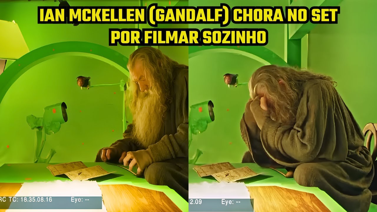 Senhor dos Anéis: Ian McKellen (Gandalf) chora no set por filmar sozinho