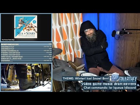The Gnarchives : 12/19/2024 : Full VGM Drum Stream (Winter Theme)