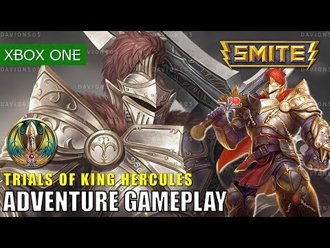 SMITE Xbox One Adventure Mode Gameplay Trials of King Hercules as Anubis - Easy