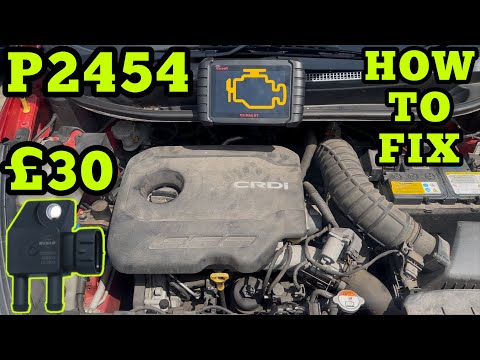 Kia P2454 Diesel Particulate Filter Pressure Sensor A Circuit Low - LOCATION - HOW TO FIX