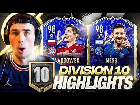 Division 10 w/ 98 TOTY Lewandowski, 98 TOTY Messi