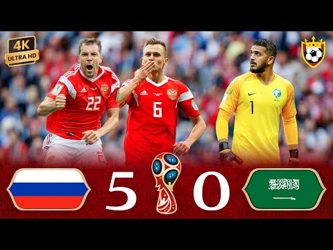 Russia destroys KSA by five at the opening of the World Cup 🤯💥 ❯ Russia (5-0) Saudi Arabia ● 4K 🎬