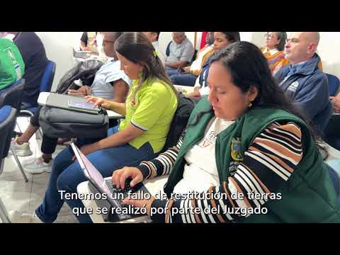 la Unidad de Restitución de Tierras en Pueblo Rico, Risaralda,.